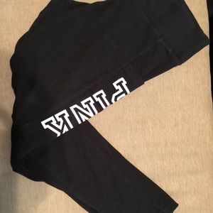 PINK yoga pants skinny!